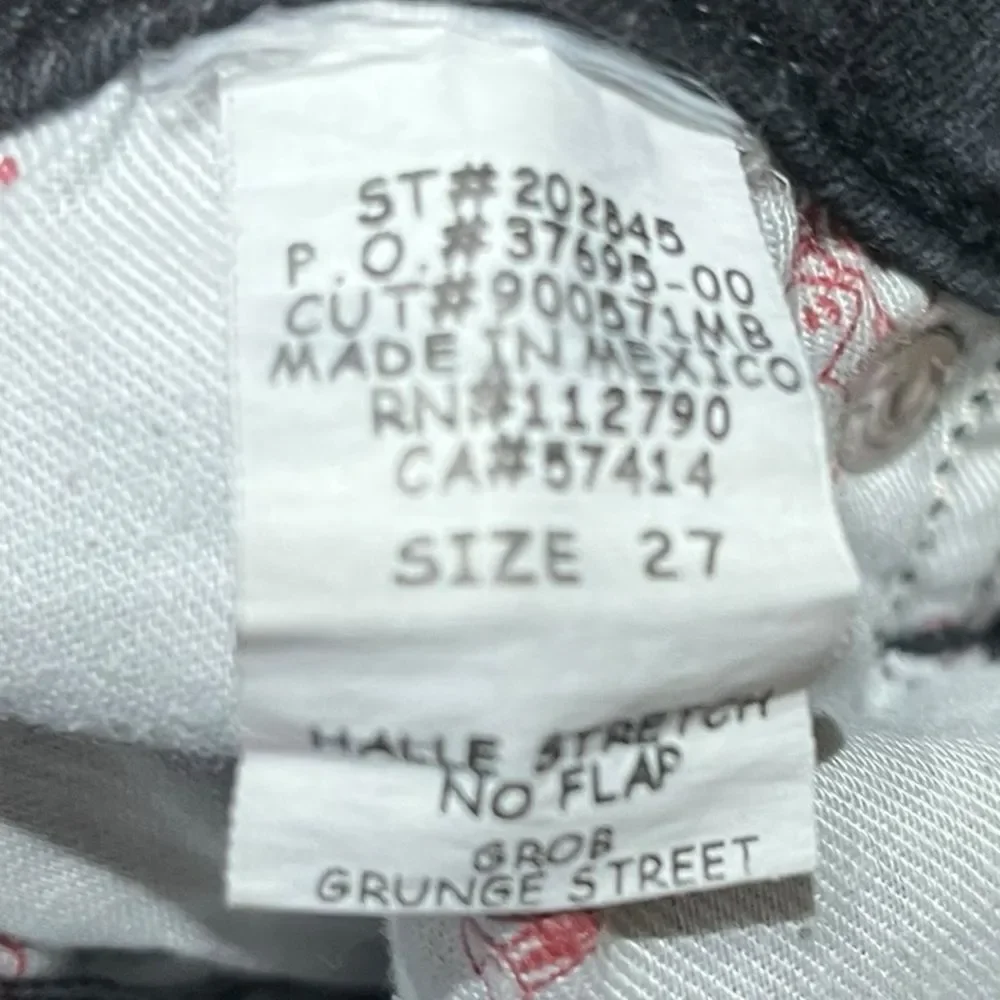 True Religion‎ Women's Halle Dark Gray Super Skinny Jeans, Size 27